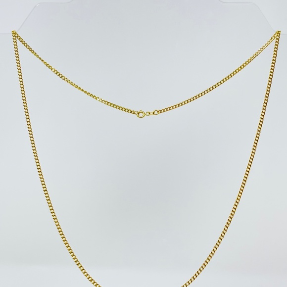 22inch,14k Gold Curb Chain Necklace - Picture 11 of 17